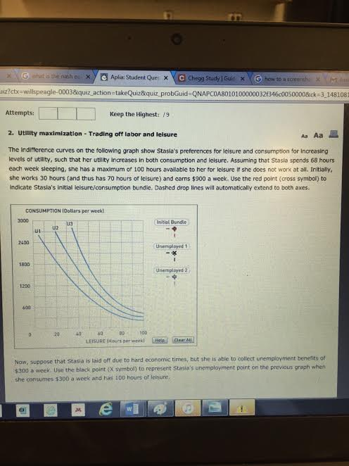 Solved The Indifference curves on the following graph show | Chegg.com