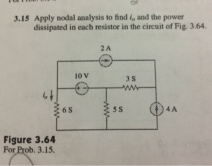 Solved Apply Nodal Analysis To Find Io And The Power | Chegg.com