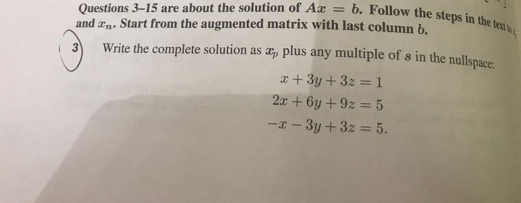 Solved Questions 3-15 are about the solution of Acb. Follow | Chegg.com