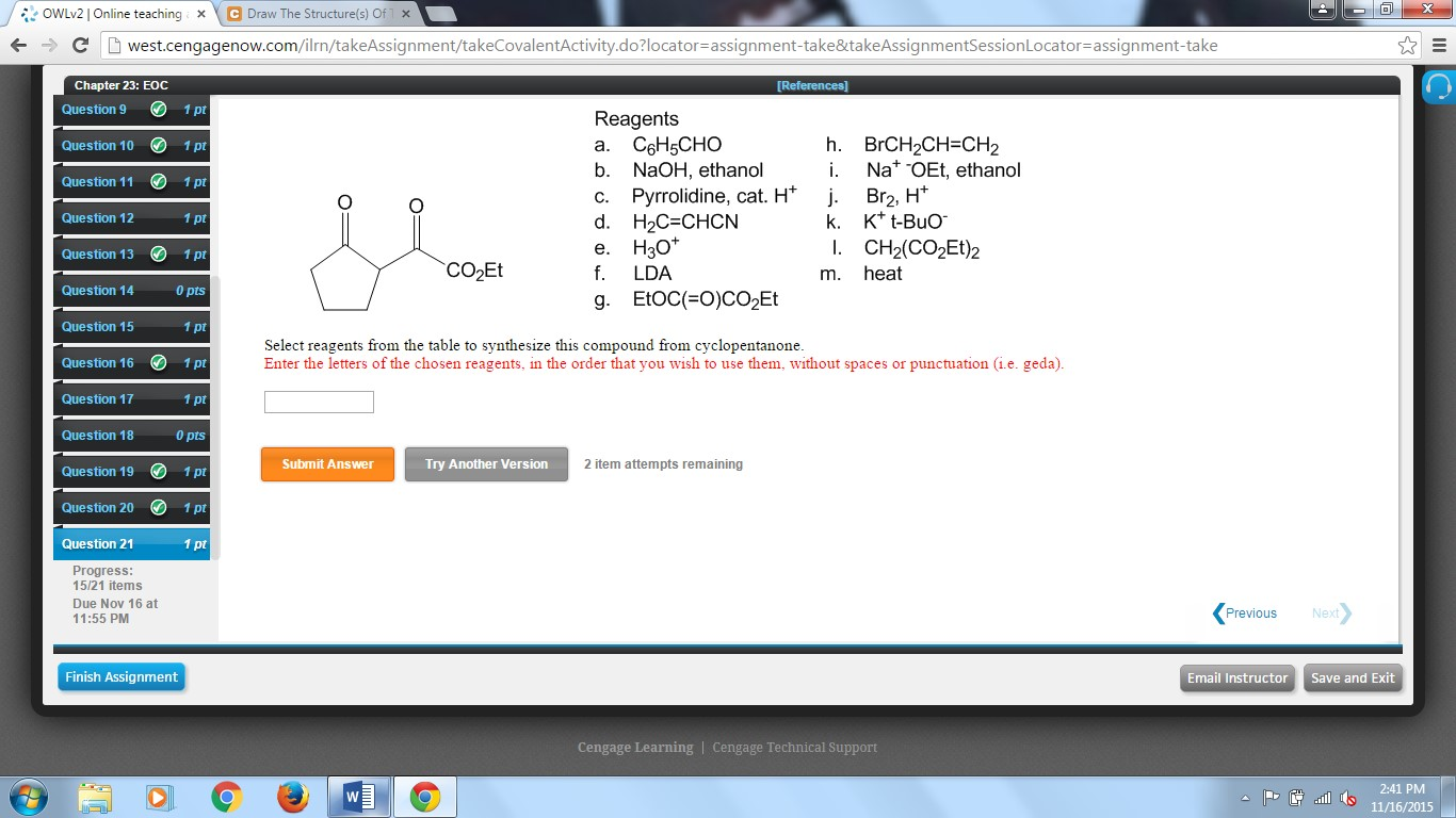 Solved Select reagents from the table to synthesize this | Chegg.com