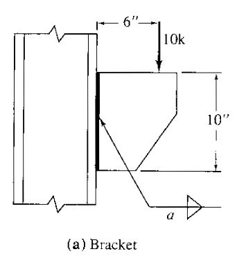 Solved Compute the size of the leg h of an E60 filet weld | Chegg.com