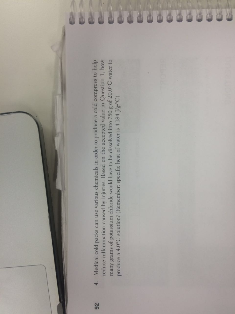 Medical cold packs can use various chemicals in order