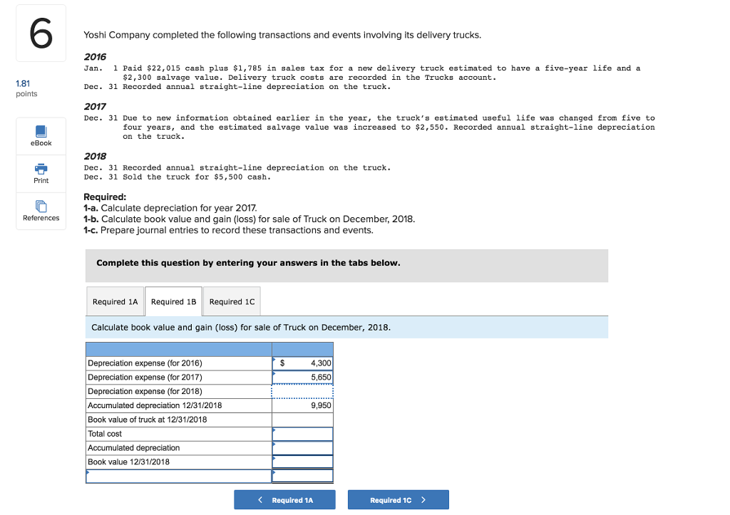 Solved 6 Yoshi Company completed the following transactions