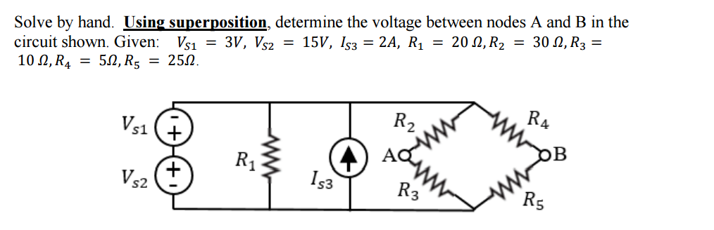 Solved Solve By Hand. Using Superposition, Determine The | Chegg.com