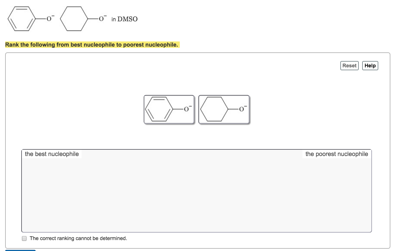Solved Rank the following from best nucleophile to poorest | Chegg.com