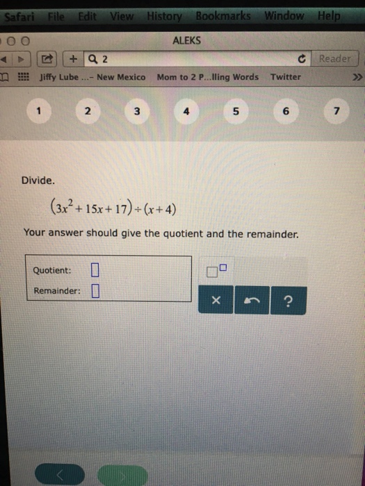 divide 17 by 3