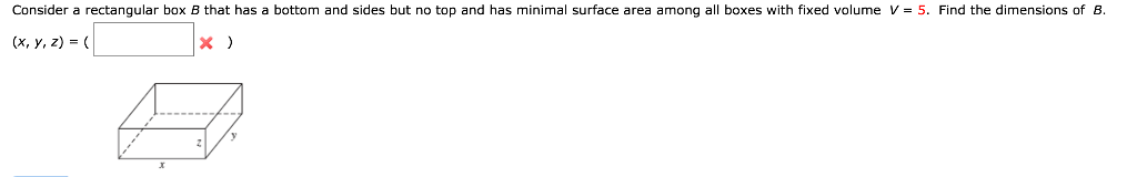 Solved Consider A Rectangular Box B That Has A Bottom And | Chegg.com