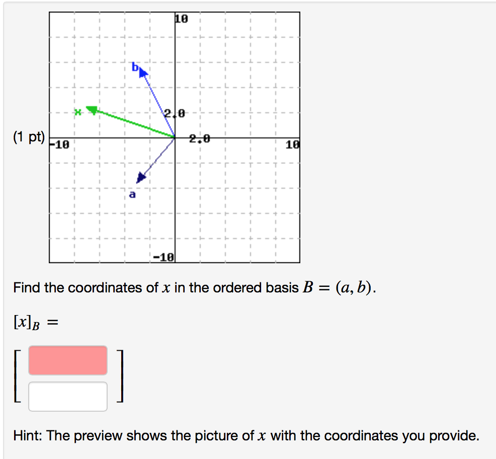 Find The Coordinates Of X In The Ordered Basis B = | Chegg.com