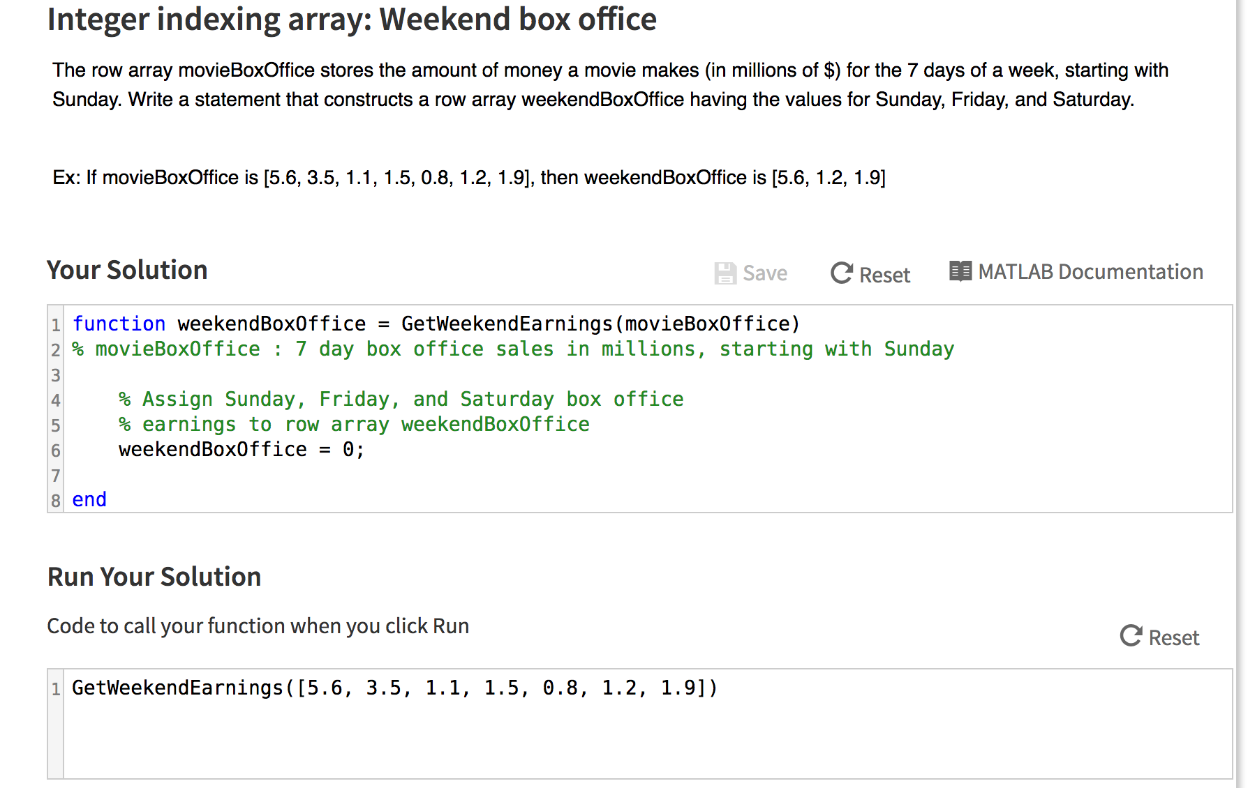 Solved The row array movieBoxOffice stores the amount of Chegg