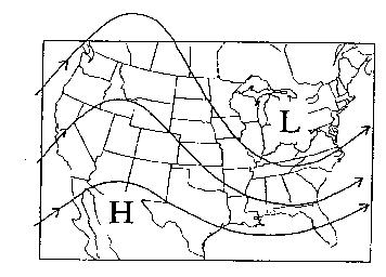 Solved The upper air flow on the adjacent map would bring | Chegg.com