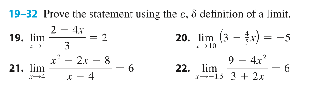 Solved 19-32 Prove the statement using the ε, δ definition | Chegg.com