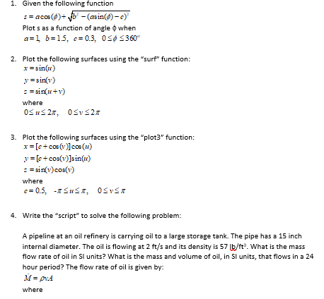 Solved PLEASE USE MATLAB IN ORDER TO SOLVE PROBLEM. | Chegg.com