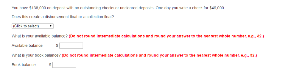 Solved You have $138,000 on deposit with no outstanding | Chegg.com