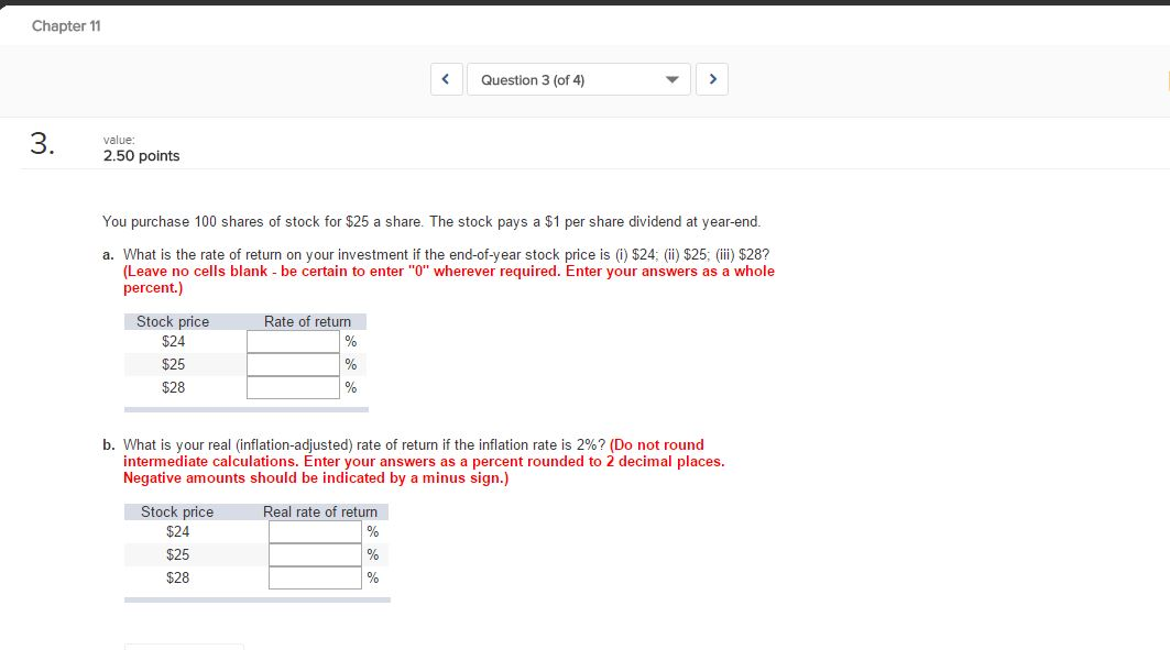 Solved You purchase 100 shares of stock for 25 a share. The