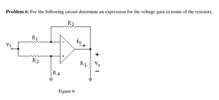 Solved For the following circuit determine an expression for | Chegg.com