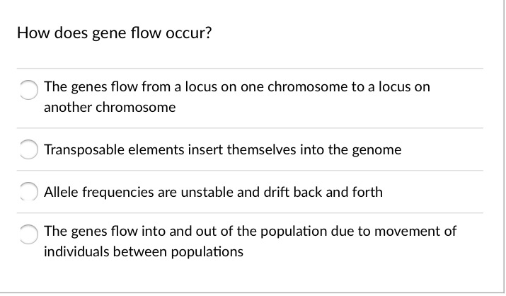does gene flow increase or decrease variation