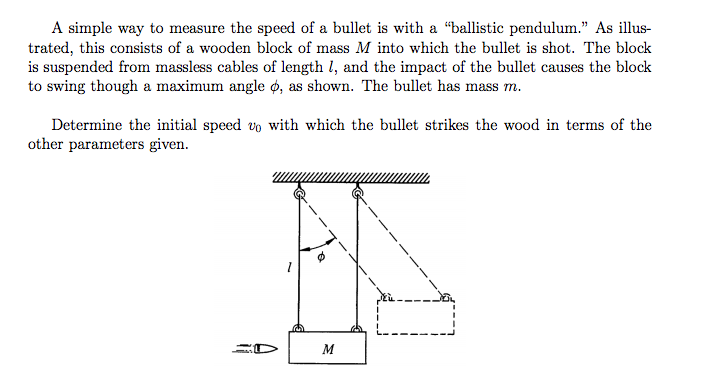 Solved A simple way to measure the speed of a bullet is with | Chegg.com