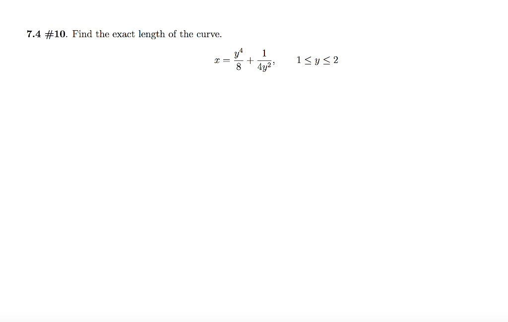 solved-find-the-exact-length-of-the-curve-x-y-4-8-chegg