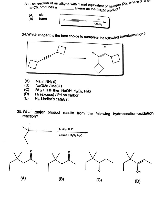 Solved Organic Chemistry Reactions. Please Help With The | Chegg.com