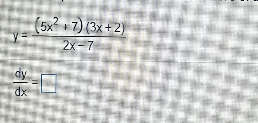 Solved use the quotient rule to find the derivative of the | Chegg.com