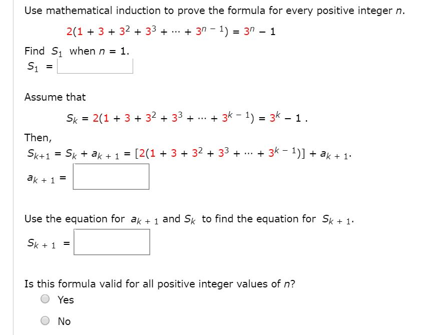 Solved Use mathematical induction to prove the formula for