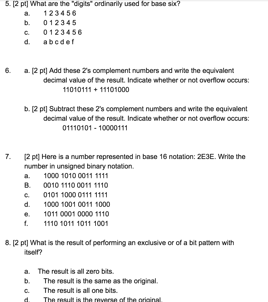 Solved What Are The 