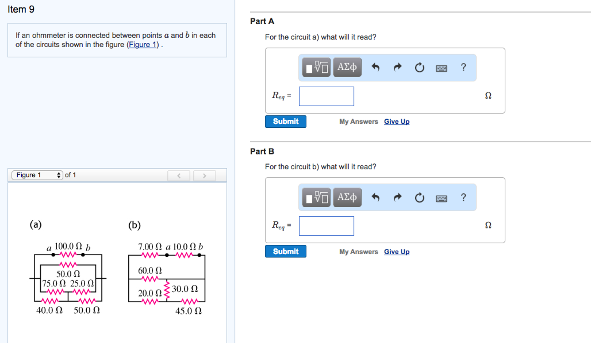 Solved If an ohmmeter is connected between points a and b in