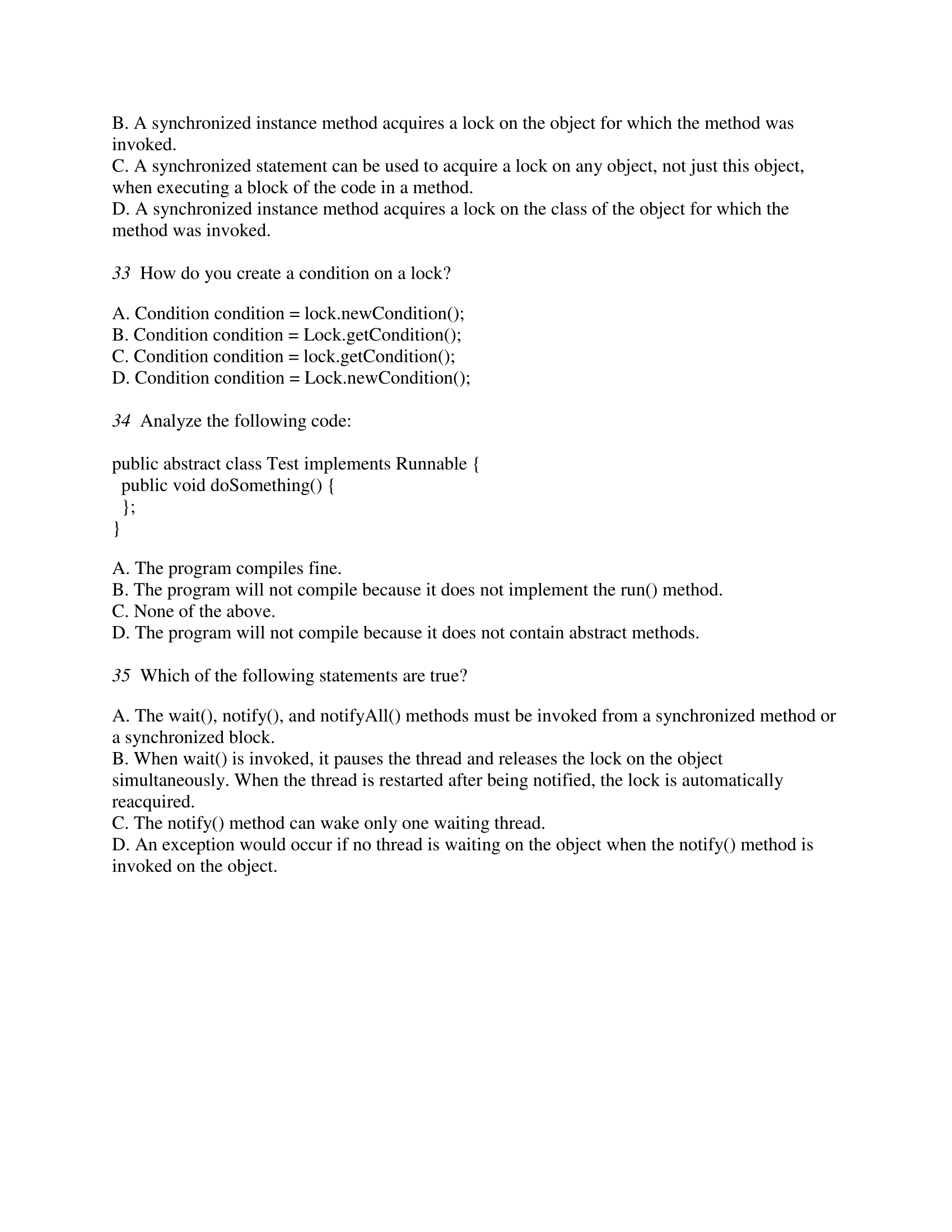 Solved D. The program has a compilation error because t is | Chegg.com