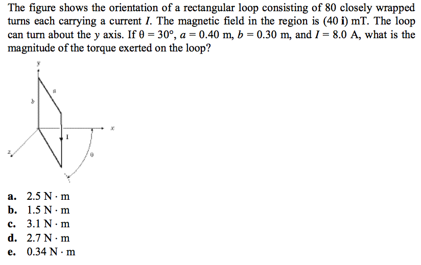 Solved Please show all work the final answer is 2.7 N*m, but | Chegg.com