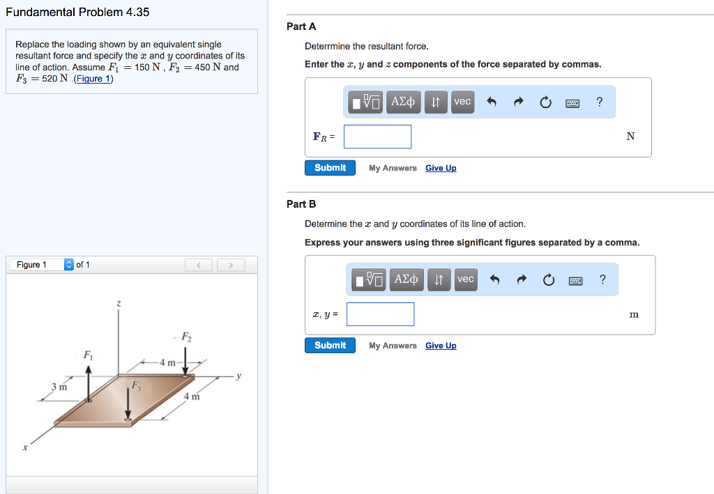 Solved Fundamental Problem 4.35 Part A Determine the | Chegg.com