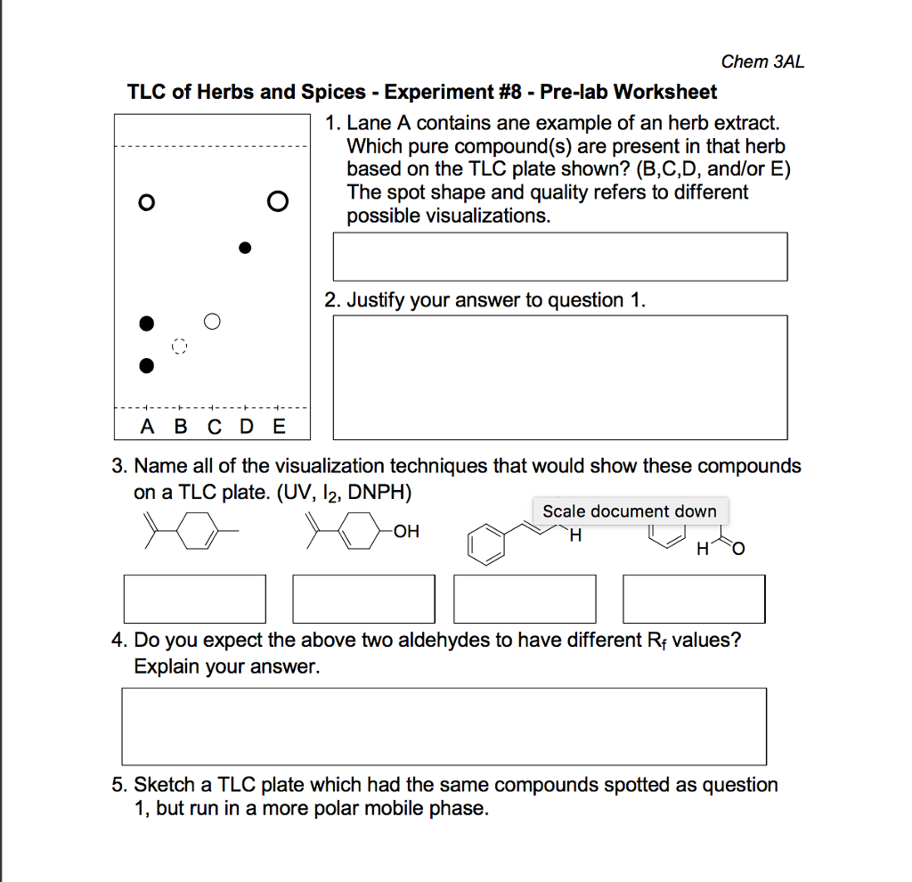 Solved Lane A contains ane example of an herb extract. Which | Chegg.com