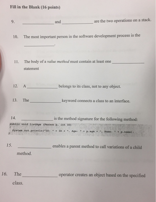 Solved _And_ are the two operations on a stack. The most | Chegg.com