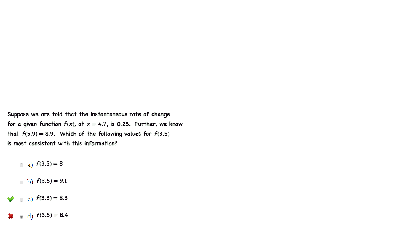Solved Suppose we are told that the instantaneous rate of | Chegg.com