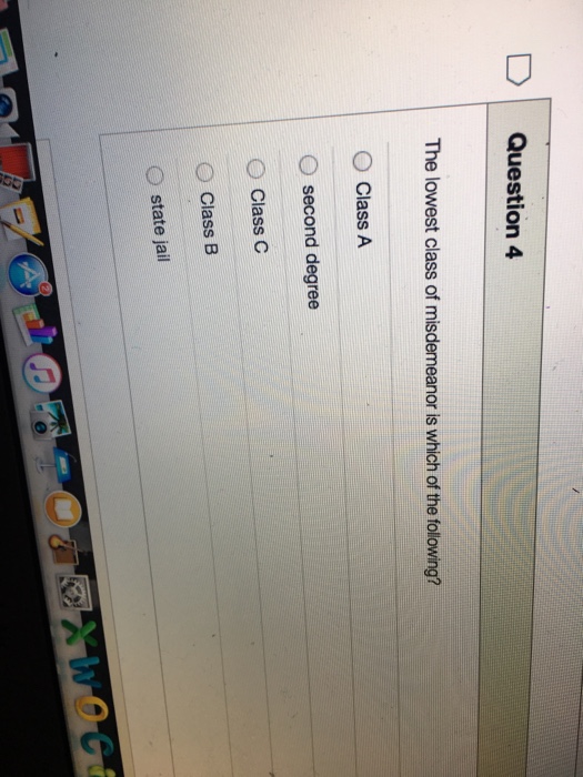 solved-the-lowest-class-of-misdemeanor-is-which-of-the-chegg
