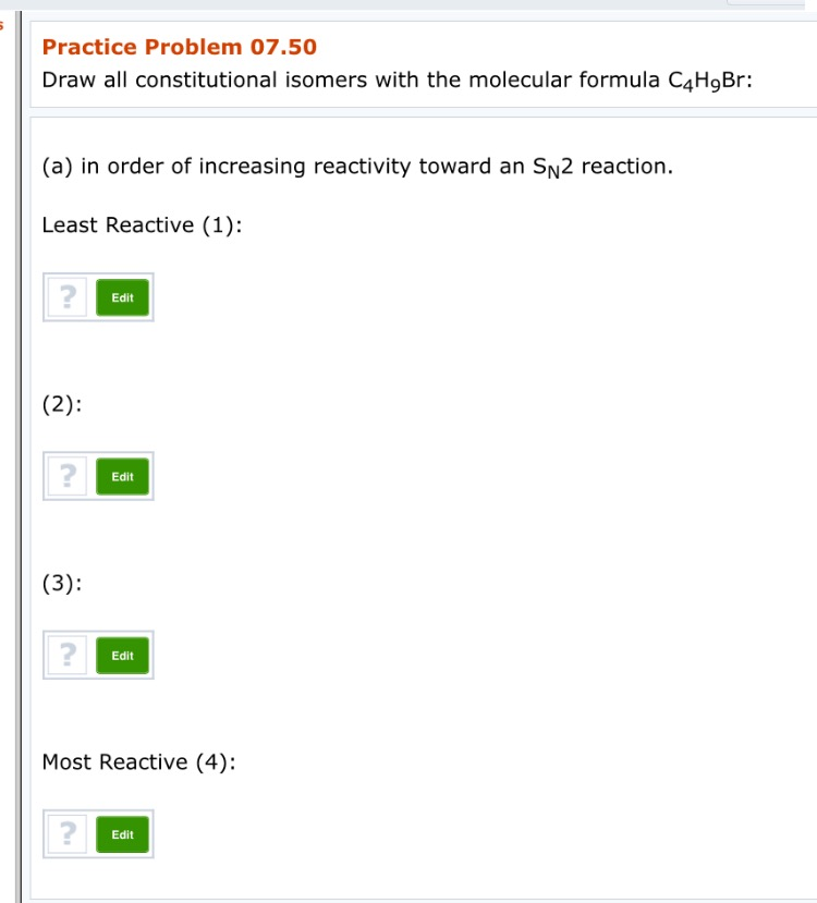 Draw All Constitutional Isomers Of C4h9br Thevanburenvenue