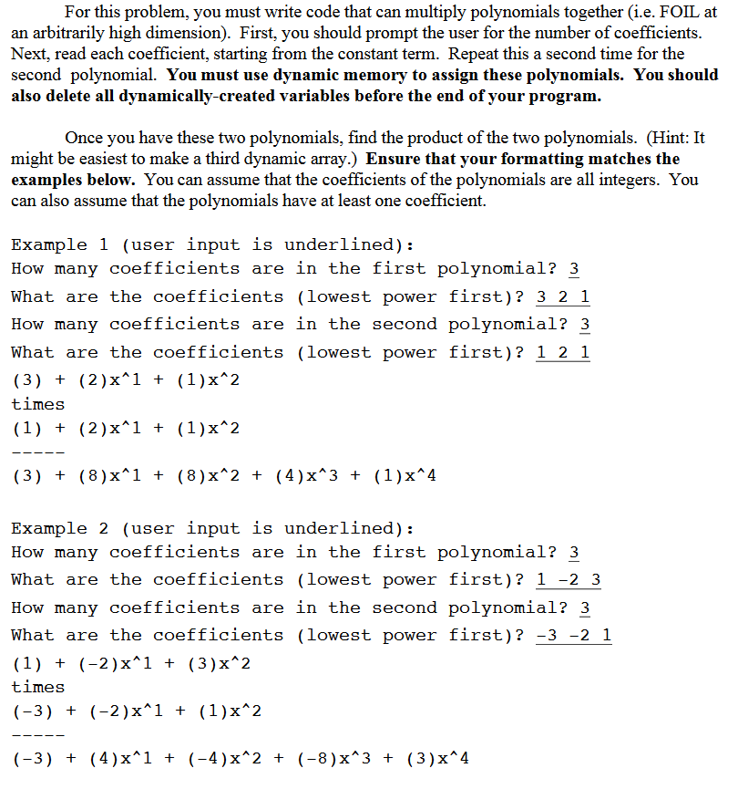 Solved For This Problem, You Must Write Code That Can | Chegg.com