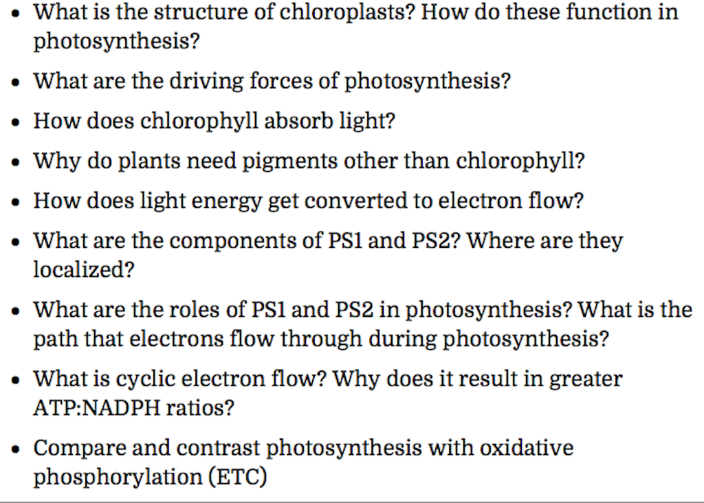 Solved . What is the structure of chloroplasts? How do these