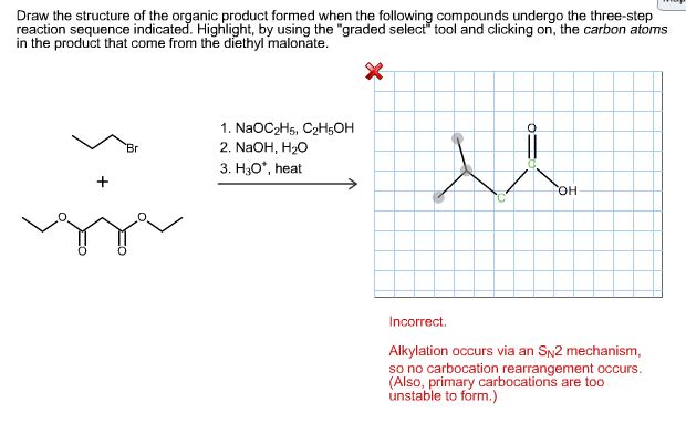 Solved Draw the structure of the organic product formed when | Chegg.com