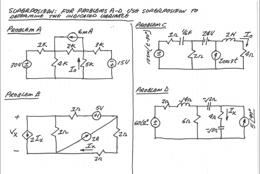 Solved Superposition: for problem a-d use superposition to | Chegg.com