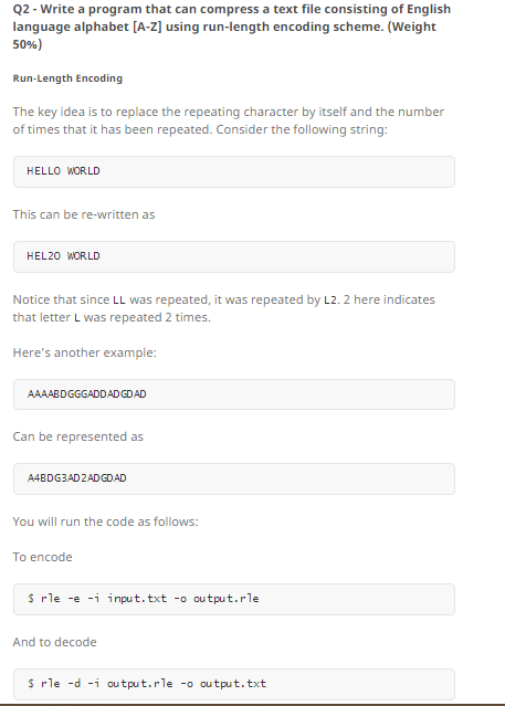 Solved Write a program that can compress a text file | Chegg.com