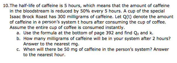 caffeine half life counter