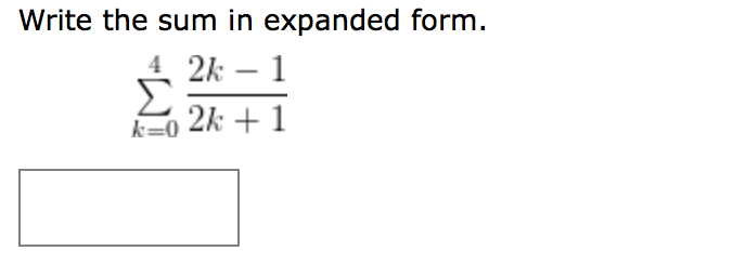 Solved Write The Sum In Expanded Form Chegg