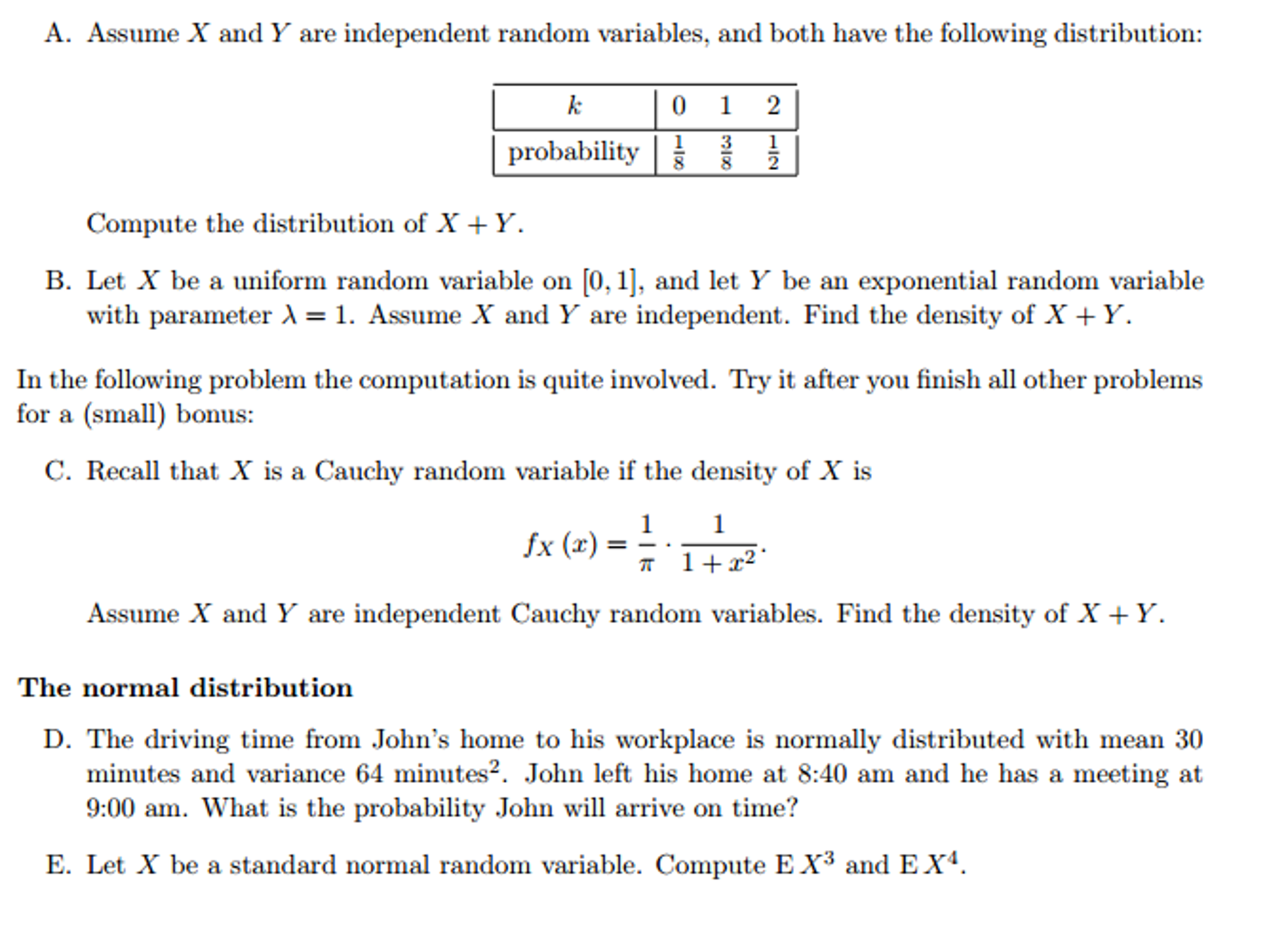 Solved Assume X And Y Are Independent Random Variables And 0003