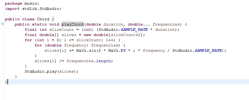 Solved This is in java. I need to use the chord class within | Chegg.com