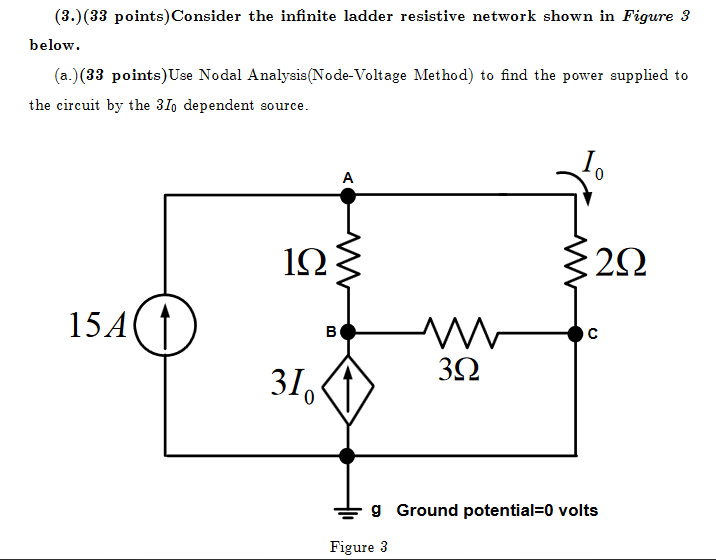 Solved Consider the infinite ladder resistive network shown