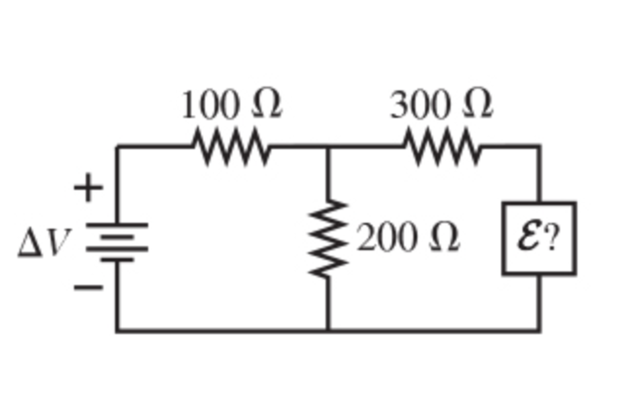 Solved A)For what emf E does the 200? resistor in the
