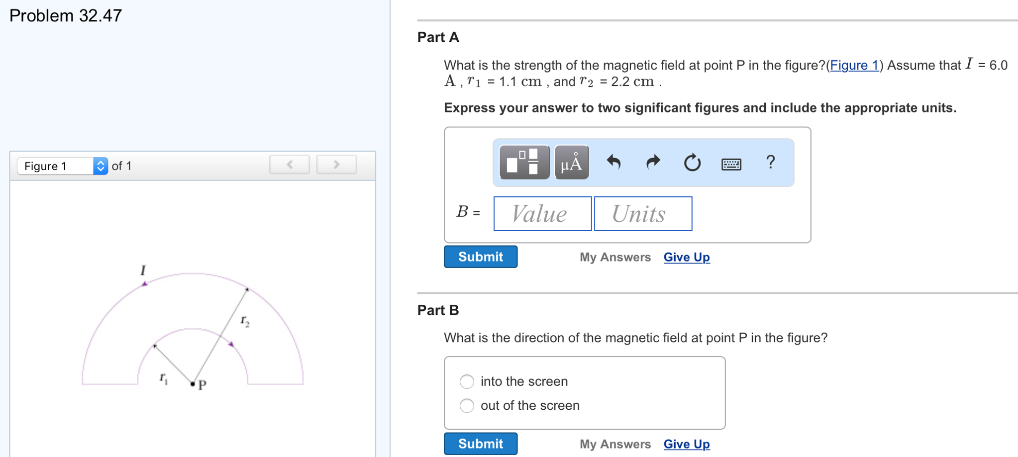 Solved What is the strength of the magnetic field at point P | Chegg.com