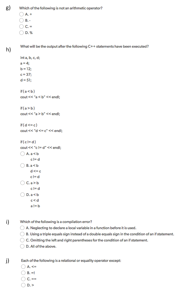 Solved a) Which of the following is a variable declaration | Chegg.com