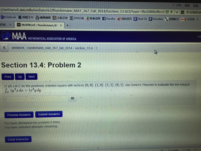 Solved //webwork Asu.edu/webwork2/Ruedemann MAT 267 Fall 2 | Chegg.com