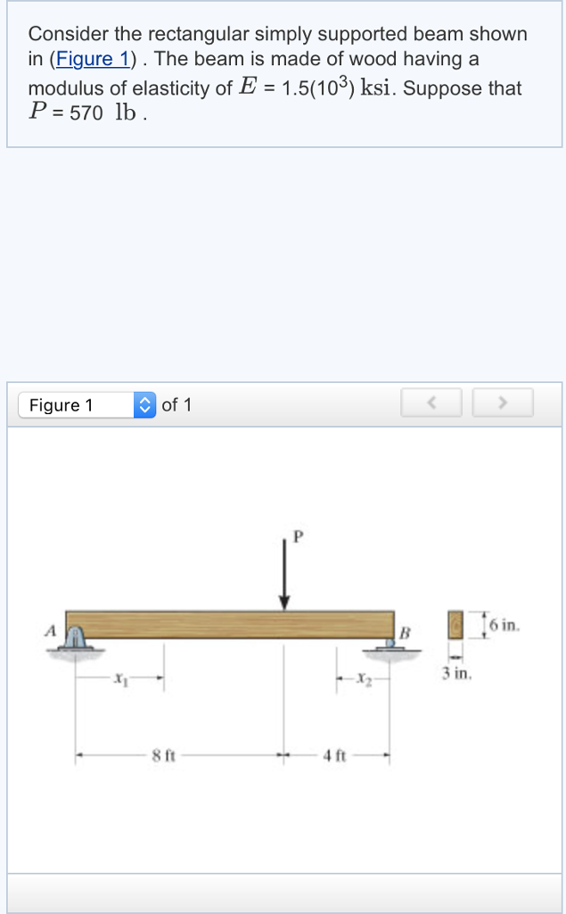 Solved Consider the rectangular simply supported beam shown | Chegg.com